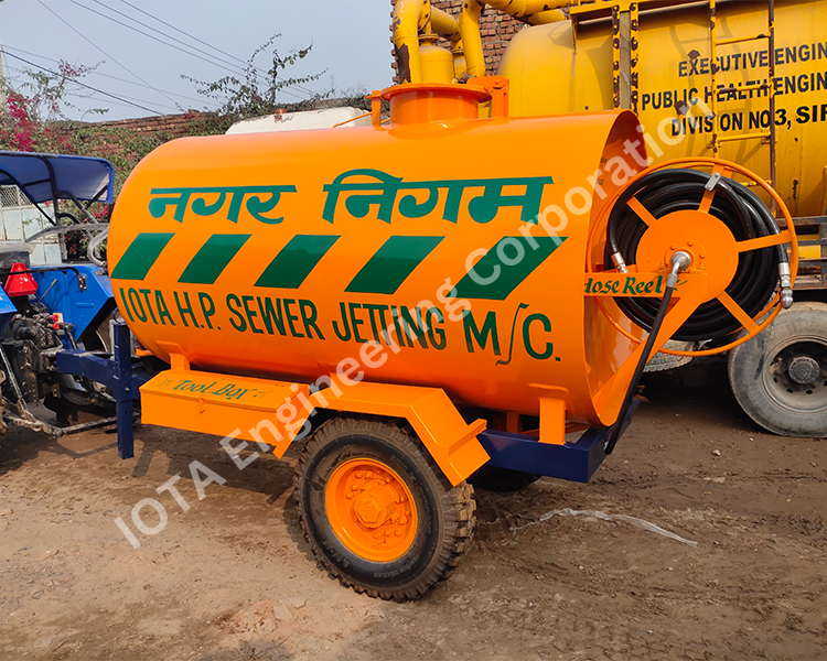 Industrial Trailer Mounted Sewer Jetting Machine
